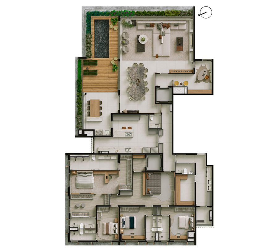 Planta penthouse Final 01 - Torre Jatobá